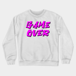 Classic Video Games Game Over Crewneck Sweatshirt